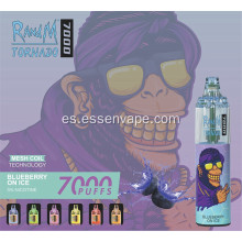 Buen Randm Tornado 7000 bocanadas recargables vape desechable